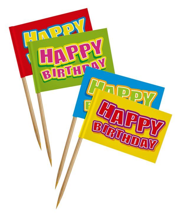 Happy Birthday - Party Pieker - Luftballon Party Gepunktet