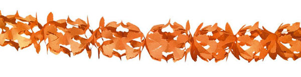 Papiergirlande Hoku Orange - 6 Meter
