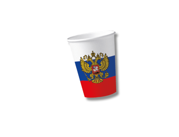 Pappbecher Russland 10 Stück
