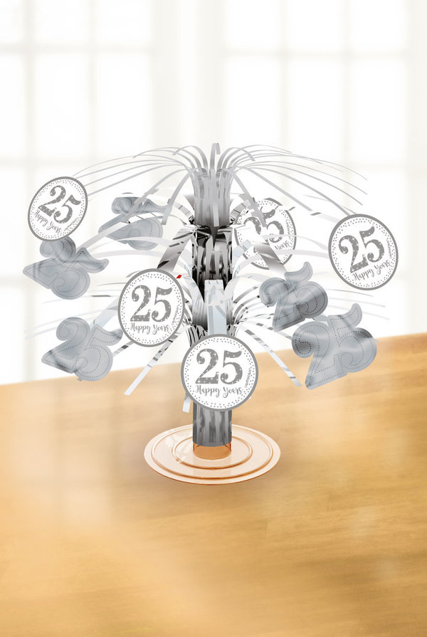 Mini-Tischdeko 25 Happy Years Centrepiece