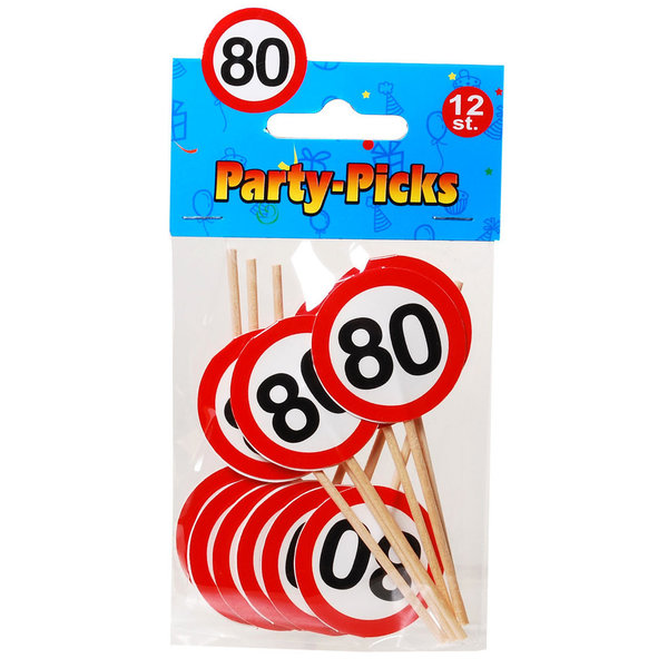Party-Picks "80", 12-tlg.