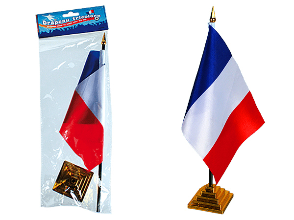 Tischdekoration´s - Fahne  Frankreich 34cm