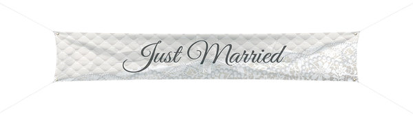 Just Married Hochzeitsbanner  300x60cm