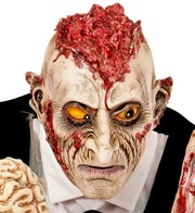 Zombie mit butigen  Gehirn - Maske für Kinder