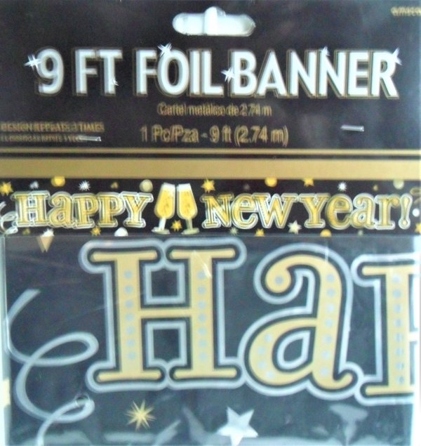 Happy New Year Folienbanner