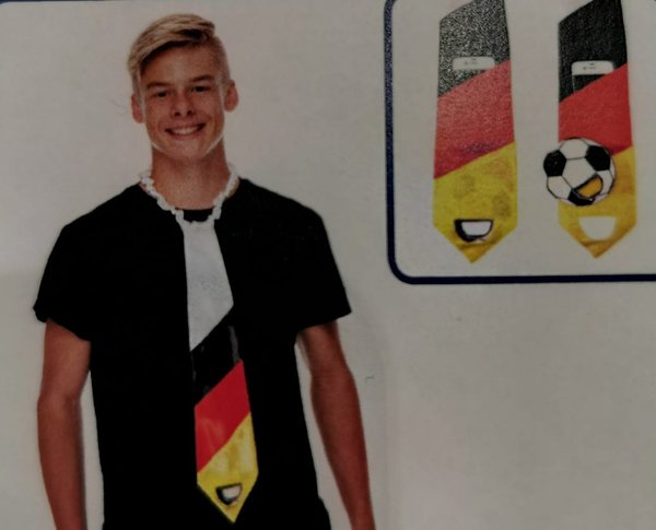 Krawatte mit Flaschenöffner  "Deutschland"