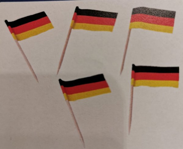 Flaggenpicker  "Deutschland"  - 50 Stück