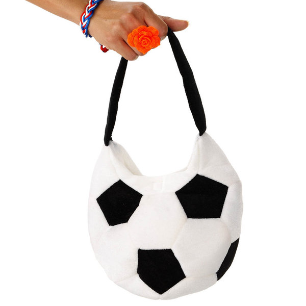 Handtasche aus Plüsch "Fußball"
