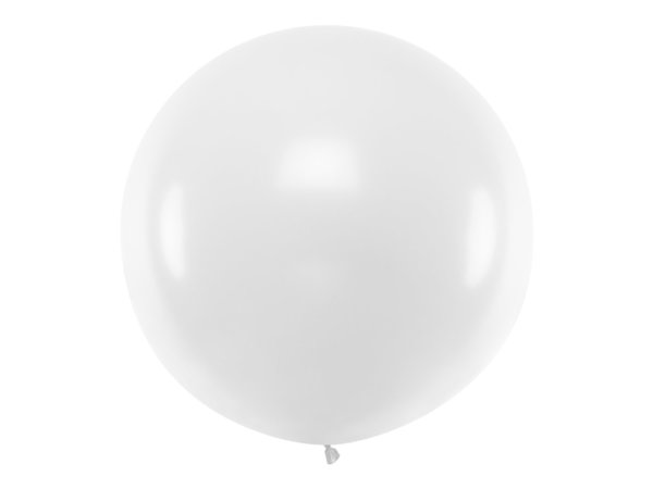 1 Riesenballon - Weiß - Ø 1m