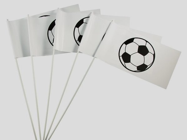 Papierfähnchen - Fußball