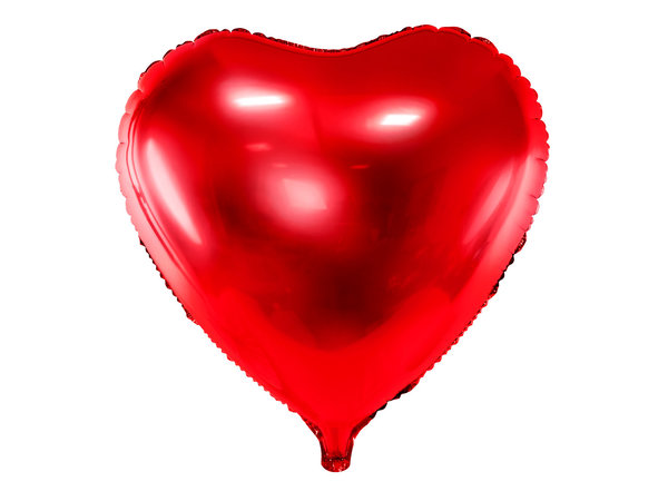 1 Folienballon - Herz - Rot - 45cm