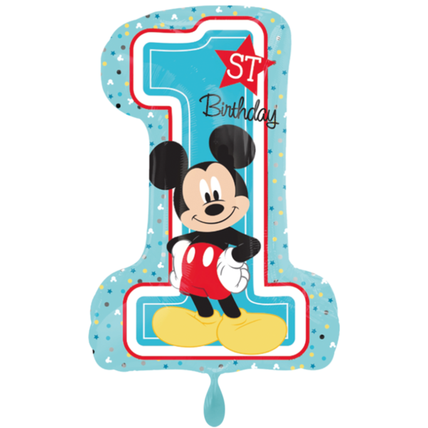 1 Folienballon XXL - Mickey 1st Birthday