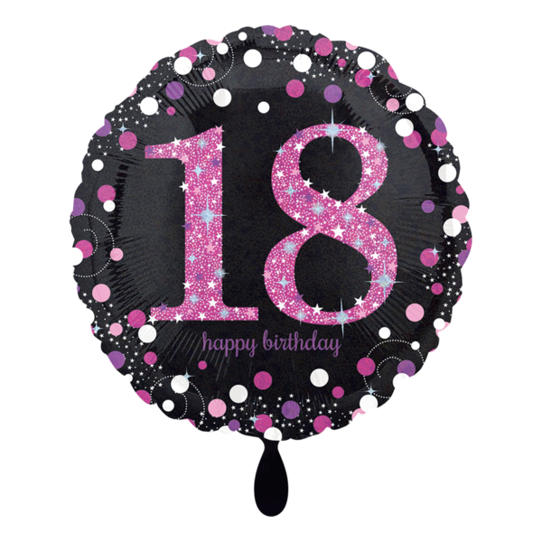 1 Ballon - Pink Celebration 18