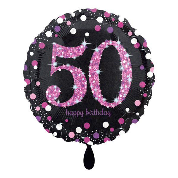 1 Folienballon - Pink Celebration 50
