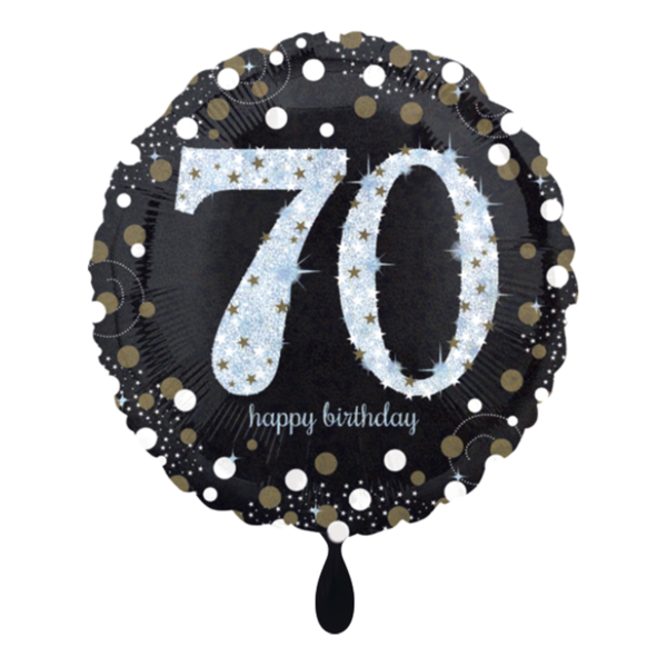 1 Folienballon - Sparkling Birthday 70