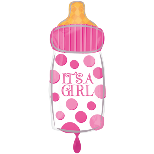 1 Ballon - It´s a Girl Baby Bottle
