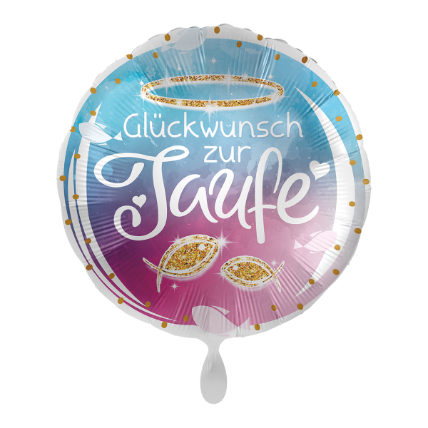 1 Folienballon - Glückwusch zur Taufe