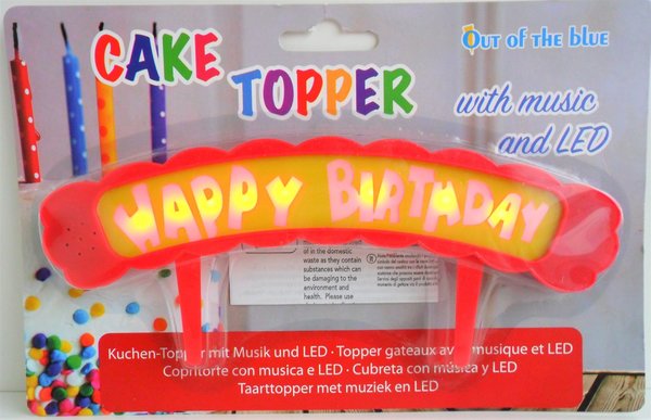 Kuchen Topper mit Musik und LED