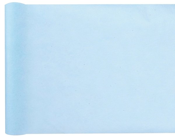 Tischläufer Einfarbig Vliesstoff - Himmelblau - 10 Meter
