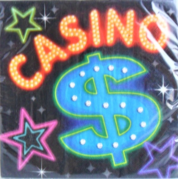 16 Servietten "Casino"