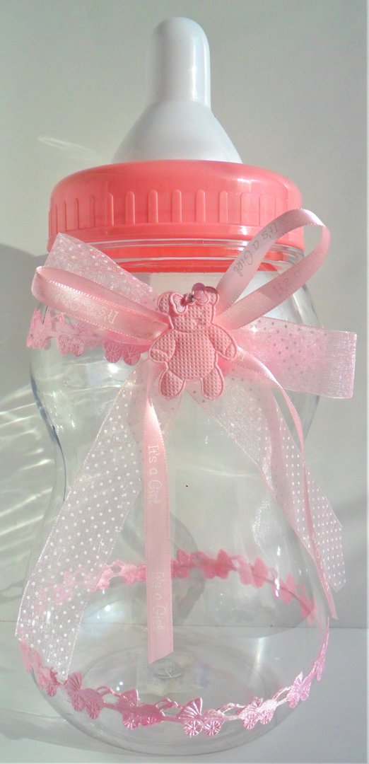 Riesen-Spar-Nuckelflasche  rosa