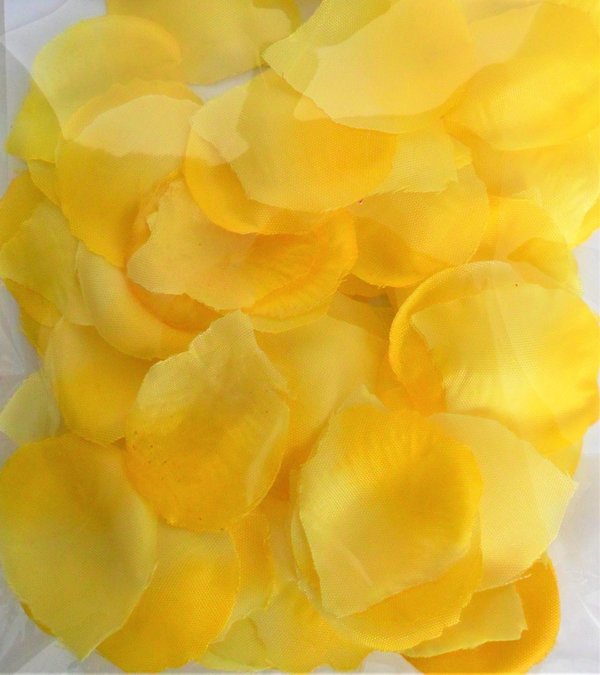 Rosenblätter gelb 100 Stück