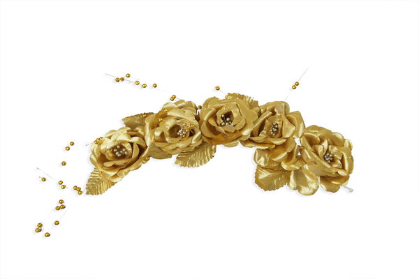 Hochzeitsrosen gold  35 cm