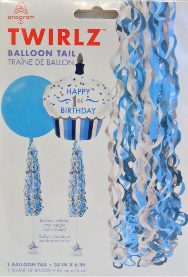 1 Twirlz Ballon-Hänger - Blau