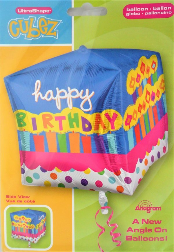 1 Folienballon  Ø 38 x 40cm - Happy Birthday