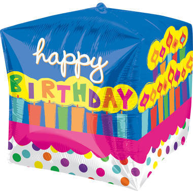 1 Folienballon  Ø 38 x 40cm - Happy Birthday