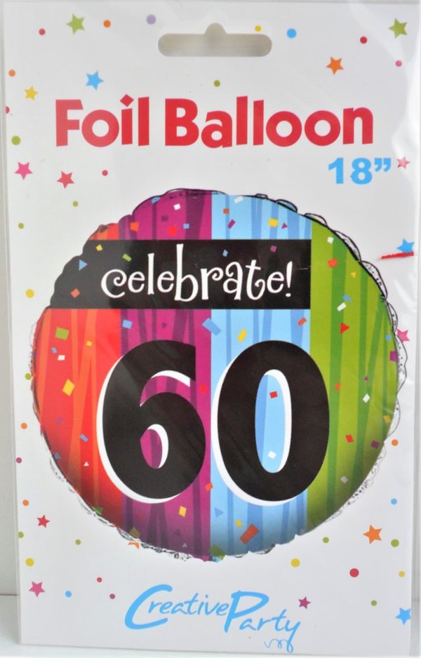 1 Folienballon Celebrate 60