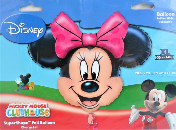 Folienballon Minnie Mouse Kopf - 71 cm