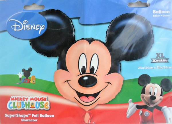 Folienballon Mickey Maus Kopf - 69 cm
