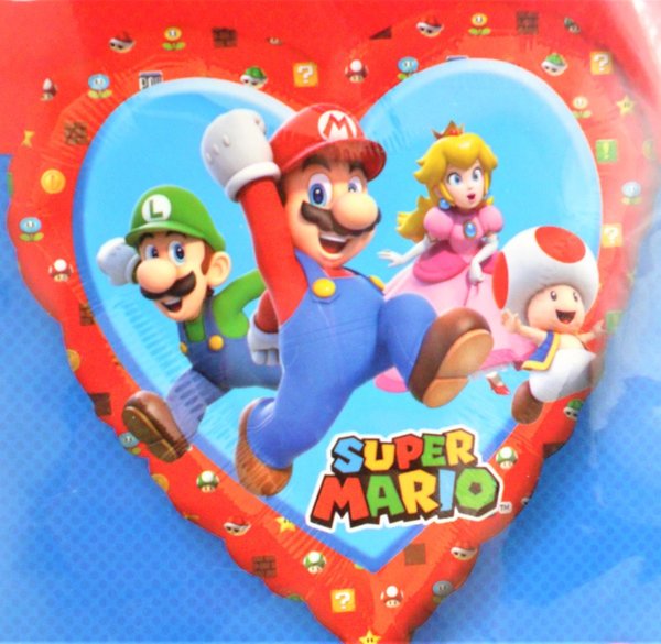 Folienballon  "Super Mario - Love" 43cm