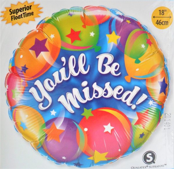 Folienballon - Youll Be missed - 45cm