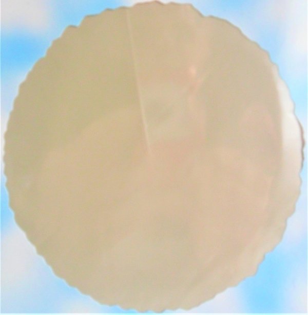 1 Folienballon - Rund - Ivory - 46cm