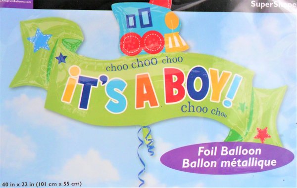 Folienballon "Itsá Boy Banner" - 101 x 5cm