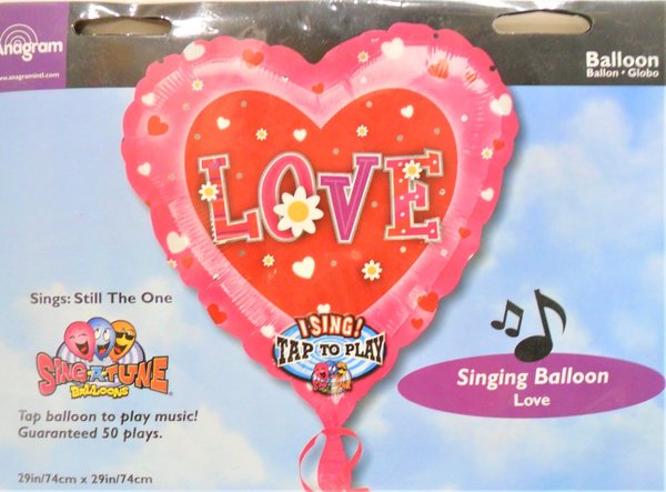 Folienballon - Singender "Love" Ballon - 74cm
