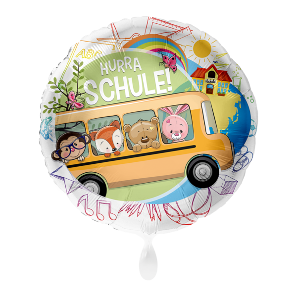 Folienballon - Schulbus - 45cm
