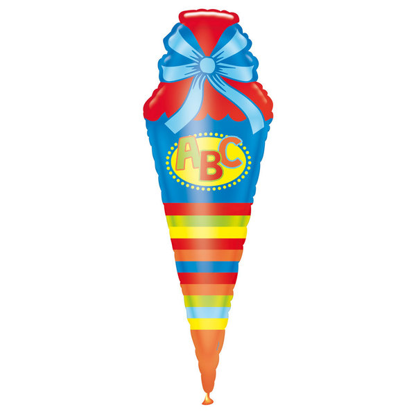 Folienballon - Schultüte Blau - 111cm