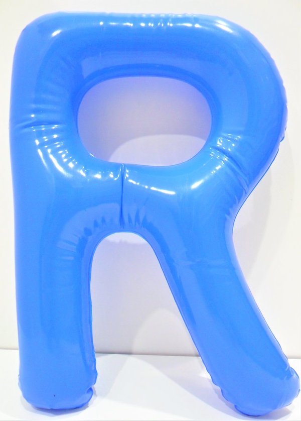 PVC-Buchstabenballon  "R"  35cm, in 5 Farben