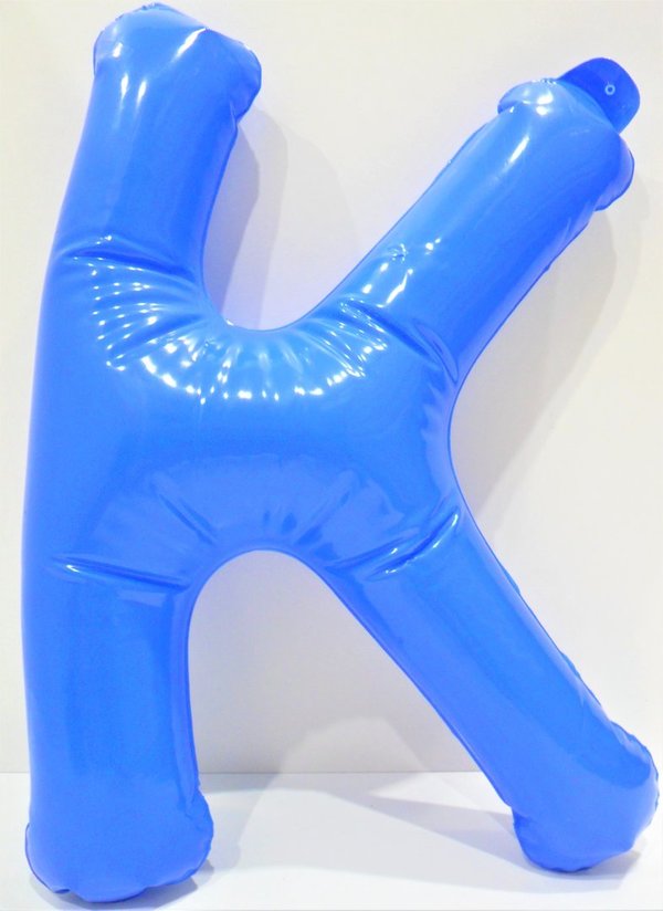 PVC-Buchstabenballon  "K"  35cm, in 5 Farben