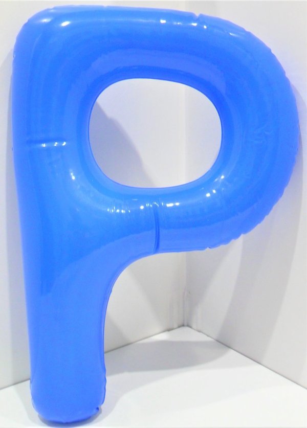 PVC-Buchstabenballon  "P"  35cm, in 5 Farben
