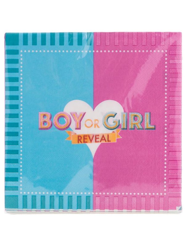 20 Servietten Boy or Girl - Reveal - 33cm
