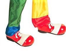 Luxus Clown Schuhe - rot