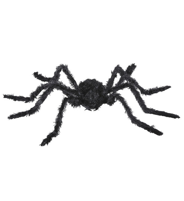 Animierte schwarze Spinne mit beweglichen Beinen und Spinnengeräusche