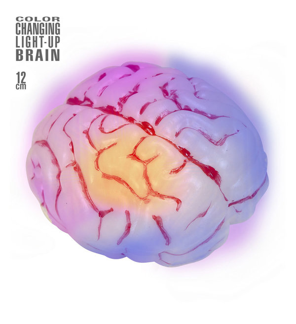 Leuchtendes Gehirn mit Farbwechsel