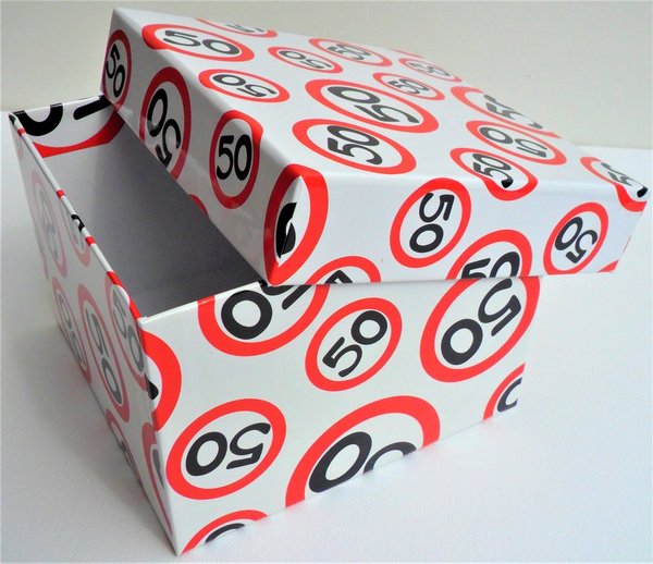 Geschenk-Box "50", in 5 Größen