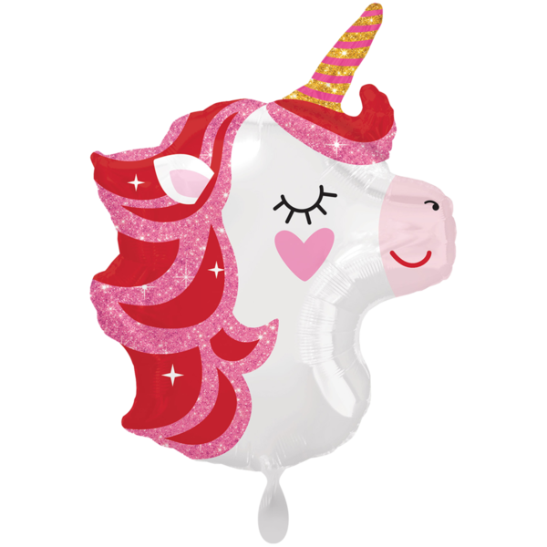 1 Folienballon "Pretty in Pink Unicorn"
