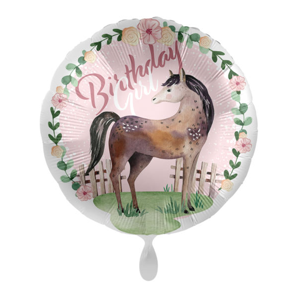 1 Folienballon "Charming Horse Birthday"